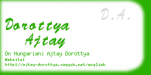 dorottya ajtay business card